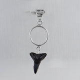 Fossilized Shark Tooth Silver Pendant