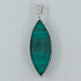 925 Sterling Silver Malachite Pendants