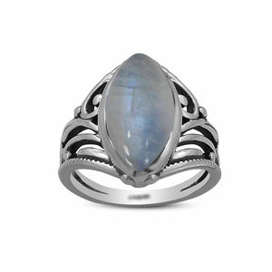 Pink Opal Silver Rings