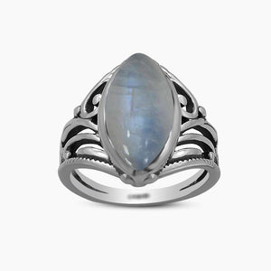 Pink Opal Silver Rings