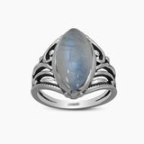 Pink Opal Silver Rings