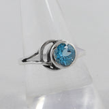 Blue Topaz Silver Ring