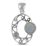 Raw Tanzanite 925 Silver Pendant