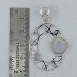 Raw Tanzanite 925 Silver Pendant