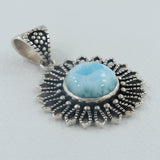 925 Sterling Silver Larimar Pendant