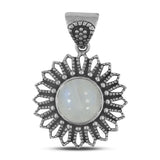 925 Sterling Silver Larimar Pendant