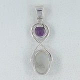 925 Silver Rainbow Moonstone Pendant