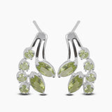 Natural Iolite Silver Studs Earrings