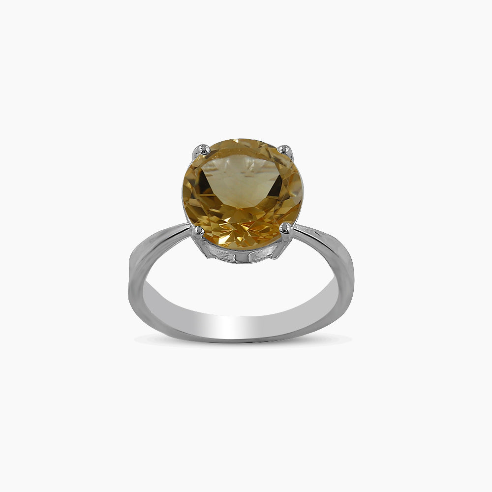 925 Sterling Silver Citrine Rings