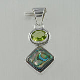 925 Silver Abalone Shell Pendant