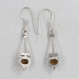 Garnet Silver Earrings