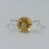 Citrine Silver Ring