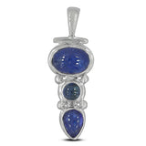 Natural Tanzanite 925 Silver Pendant