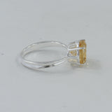 Citrine Silver Ring