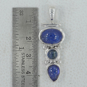 925 Sterling Silver Tanzanite Pendants