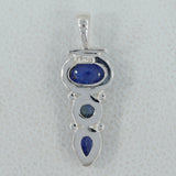 Natural Tanzanite 925 Silver Pendant