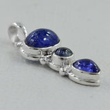 Natural Tanzanite 925 Silver Pendant