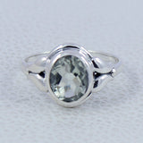 Natural Citrine Silver Rings