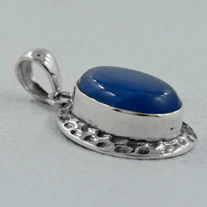 925 Sterling Silver Blue Kyanite Pendants