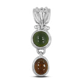 925 Silver Multi Tourmaline Pendant