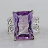 925 Starling Silver Amethyst Ring