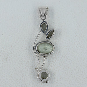 925 Silver Green Amethyst Pendants