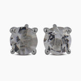 Crystal Silver Studs Earrings