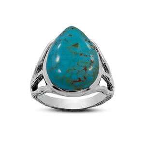 Mexican Turquoise Silver Rings