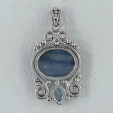 Blue Kyanite Silver Pendant