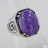 925 Sterling Silver Charoite Rings