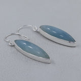 Aquamarine Earring in Sterling Silver