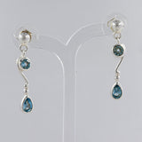 Larimar Silver Earrings