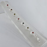 Multicolor Tourmaline Bracelets - Tourmaline Sterling Silver Tarakashi Jewelry