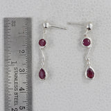 Larimar Silver Earrings