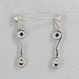 Larimar Silver Earrings