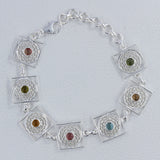 Multicolor Tourmaline Bracelets Tarkashi Jewelry