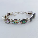 Abalone Shell Solid Sterling Silver Bracelets Jewelry