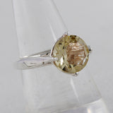 Natural Citrine Silver Ring