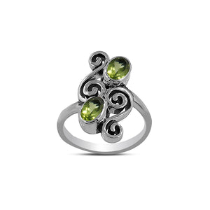 925 Sterling Silver Peridot Rings