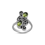 925 Starling Silver Peridot Ring