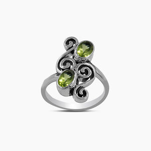 925 Sterling Silver Peridot Rings