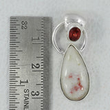 Rainbow Moonstone Silver Pendant