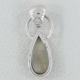 Rainbow Moonstone Silver Pendant