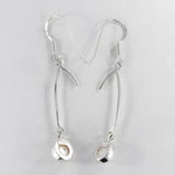 Hessonite Silver Earrings