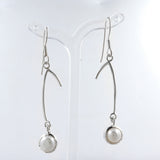 Hessonite Silver Earrings