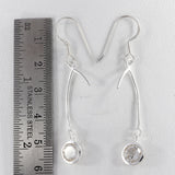 Hessonite Silver Earrings