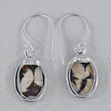 Peanut Wood Jasper Silver Earrings