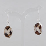 Peanut Wood Jasper Silver Earrings