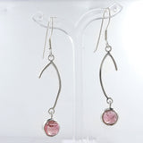 Hessonite Silver Earrings