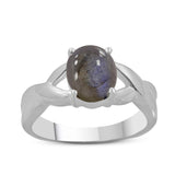 925 Sterling Silver Labradorite Rings